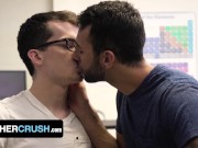 Preview 2 of Inexperienced Boy Alex Meyer Needs His Big Step Brother To Teach Him About Sex - BrotherCrush