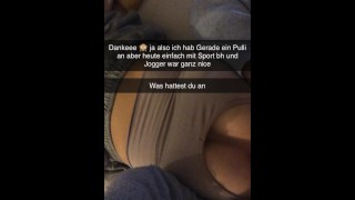 Chica gimnasia alemana quiere follar Guy del gimnasio en Snapchat
