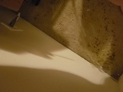 Pissing on the wall