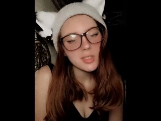 lesbian, vertical video, red head, weed