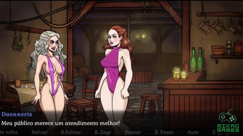 Game of Whores ep 17 Show Striptease Daenerys e Sansa