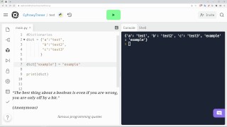 Python woordenboeken - stap voor stap