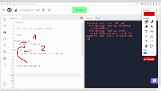 Python scope - stap voor stap