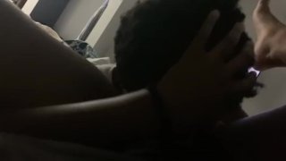 Ebony getting pussy ate by a bbc