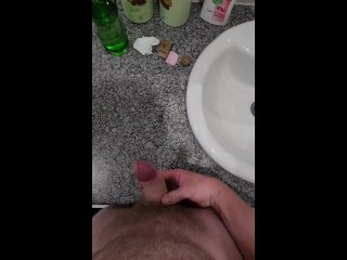 hairy, hands free cum, big dick, foreskin