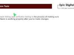 Regression testing - Screenshot 1 of 16 - Testing