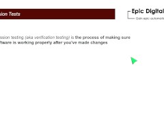Regression testing - Screenshot 2 of 16 - Learning