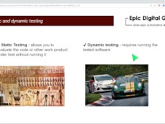 Static vs Dynaimic testing - Screenshot 10 of 16 - Learn