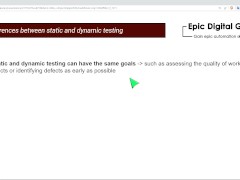 Static vs Dynaimic testing