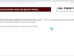 Static vs Dynaimic testing - Screenshot 14 of 16 - Learn