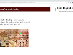 Static vs Dynaimic testing - Screenshot 9 of 16 - Testing