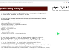 Non functional testing techniques - Screenshot 16 of 16 - Testing