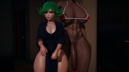 Hot Tatsumaki 被 Futa 巨大的黑鸡巴摧毁