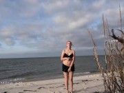 Preview 3 of Showing off my naked body on the beach