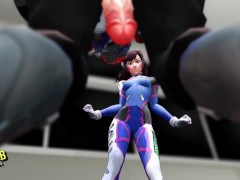 D.VA BALLBUSTING - Nerf This! - Screenshot 10 of 16 - Female Domination