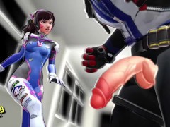 D.VA BALLBUSTING - Nerf This! - Screenshot 5 of 16 - Female Domination