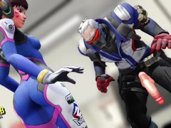 D.VA BALLBUSTING - Nerf This! - Screenshot 8 of 16 - Kicked In The Balls