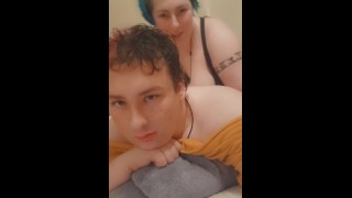 Fucked by my blue haired girlfriend 💙