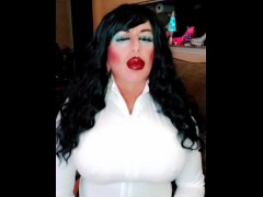 smoking lipstick pillow lips makeup queen TRANNY
