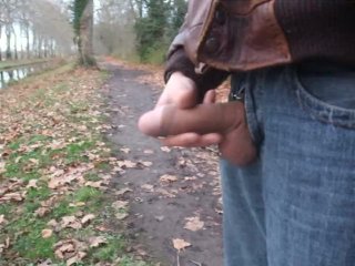 handjob by the canal