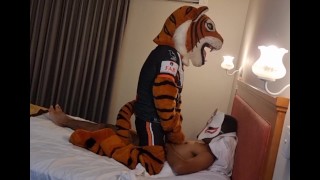 Mascot Tiger Faces Fucks Fox