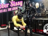 Rubber Sissy Takes All The Cock - Lady Bellatrix trains her slutty sissy with strap-on (teaser)