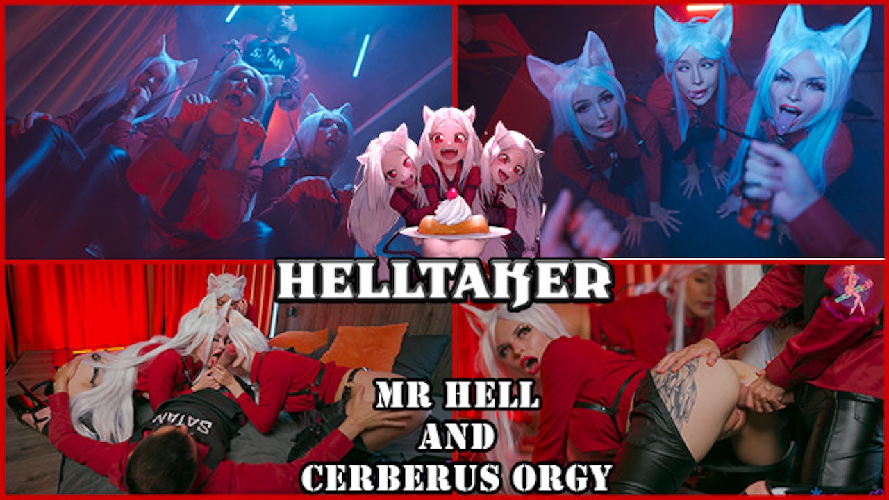 4K Helltaker: mr Hell and Cerberus Orgy - Pornhub.com
