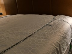 Blindfolded and chained wife gets multiple orgasms from stranger! 1/16