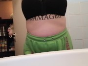 Preview 4 of Taking my recovery bra off for the first time post surgery
