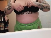 Preview 5 of Taking my recovery bra off for the first time post surgery