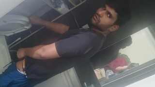 Pissing In A Non-Human Toilet By A Dominant Black BBC Alpha Indian Desi Prince Charming Looking Bad Boy