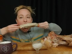СОБЛАЗНЮ И РАССЛАБЛЮ: индейка | asmr | mukbang | 먹방 - Screenshot 1 of 16 - Asmr Mukbang