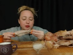 СОБЛАЗНЮ И РАССЛАБЛЮ: индейка | asmr | mukbang | 먹방 - Screenshot 4 of 16 - Eating Food