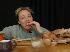 СОБЛАЗНЮ И РАССЛАБЛЮ: индейка | asmr | mukbang | 먹방 - Screenshot 6 of 16 - Real Voice
