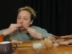 СОБЛАЗНЮ И РАССЛАБЛЮ: индейка | asmr | mukbang | 먹방 - Screenshot 8 of 16 - Eating Food