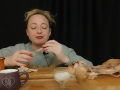 СОБЛАЗНЮ И РАССЛАБЛЮ: индейка | asmr | mukbang | 먹방 - Screenshot 9 of 16 - Asmr Mukbang