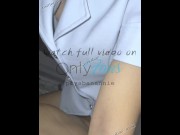 Preview 3 of [Nurser Thai] Twitter : payabanannie, พยาบาลนัดเย็ดกับหนุ่ม รีบจับใส่ถุงยางแล้วขึ้นขย่ม เสียงไทย