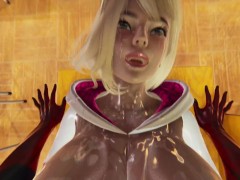 Spider Gwen Missionary Creampie Rough Fuck - Spiderman Hentai Cartoon Big Tits POV