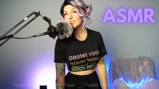 SFW ASMR - Atenção calorosa no ouvido PASTEL ROSIE - Garota amadora Twitch Streamer Asmrtist - Sons da boca