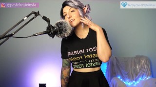 SFW ASMR - Warm Ear Attention PASTEL ROSIE - Amateur Girl Twitch Streamer Asmrtist - Mouth Sounds