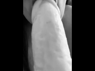Sucking my 9inch dildo