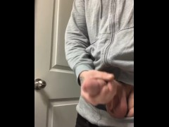 Slappin dick around the bathroom