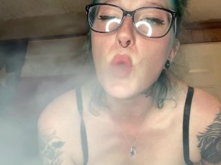 amateur, smoke, solo female, smoking
