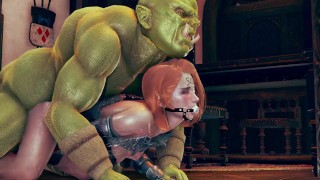 3D Animation Of Orks Cuckold Human Wife