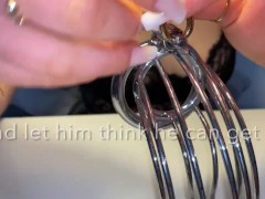 Why I lock my boyfriends cock in a cage for chastity | MyNastyFantasy
