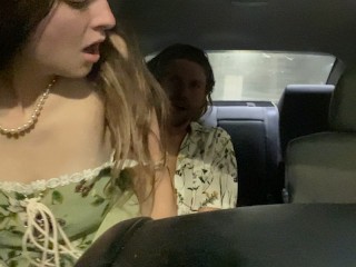 #159 - almost got Caught having Car Sex (And her Dress is Super Cute...)