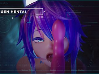 masturbation, cartoon, hentai vtuber, uncensored