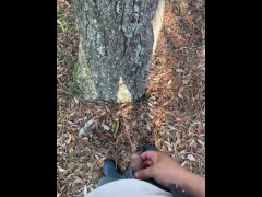 Pissing on and off a tree! Gone right ! - Screenshot 2 of 16 - Paro
