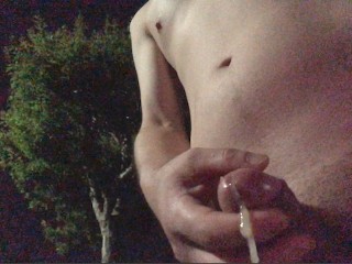 Thick Cum Overflows from my Erect Cock Due to the Joy of Strolling in the Nude _ 210707