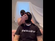 Preview 3 of Faggot gagging on alpha's cock and throatpie